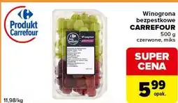 Carrefour Express Winogrona bezpestkowe CARREFOUR czerwone, miks oferta