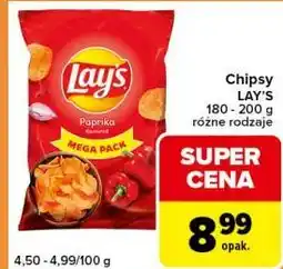 Carrefour Express Chipsy LAY'S różne rodzaje oferta