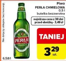 Carrefour Express Piwo PERŁA CHMIELOWA butelka bezzwrotna oferta
