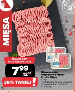 Netto Mięso mielone wieprzowe z szynki Sztuka Mięsa oferta