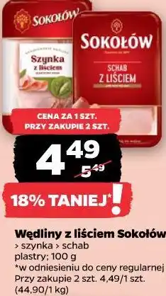 Netto Wędliny z liściem Sokołów oferta