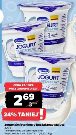 Netto Jogurt śmietankowy bez laktozy Maluta oferta