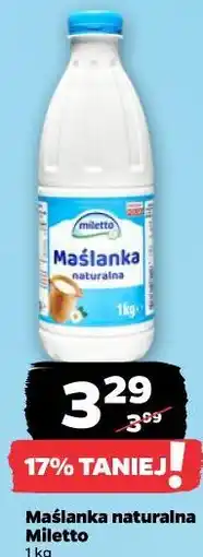 Netto Maślanka naturalna Miletto oferta