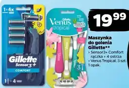 Netto Maszynka do golenia Gillette** Sensor3+ Comfort rączka + 4 ostrza Venus Tropical, 3 szt oferta