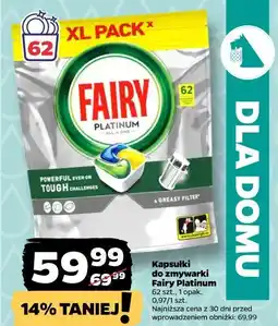 Netto Kapsułki do zmywarki Fairy Platinum oferta
