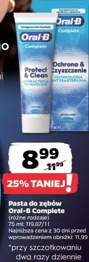 Netto Pasta do zębów Oral-B Complete (różne rodzaje) oferta