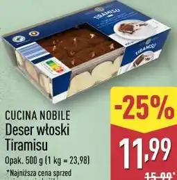ALDI CUCINA NOBILE Deser włoski Tiramisu Opak oferta