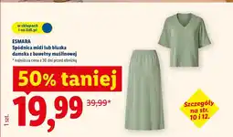 Lidl Spódnica midi lub bluzka damska z bawełny muslinowej oferta