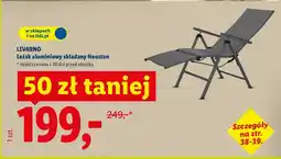 Lidl Leżak aluminiowy składany Houston oferta
