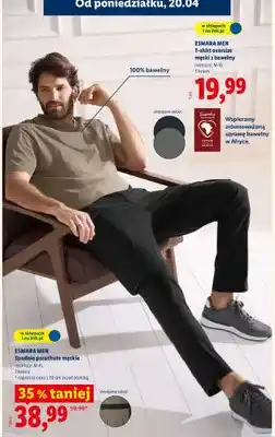 Lidl Spodnie parachute męskie Esmara Men oferta