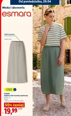 Lidl Spódnica midi z bawełny muślinowej oferta