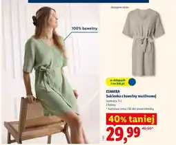 Lidl Sukienka z bawełny muślinowej oferta