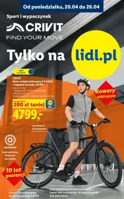 Lidl Rower miejski elektryczny X.3 GATES z napędem na pasku 355Wh oferta