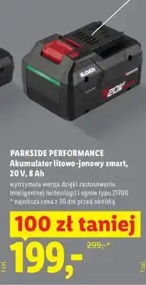Lidl Akumulator litowo-jonowy smart 20V 8Ah oferta