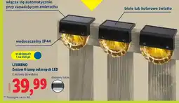 Lidl Zestaw 6 lamp solarnych LED oferta