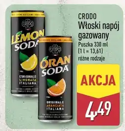 ALDI Napój gazowany włoski lemon lub oran soda oferta
