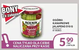 Selgros Ogórki kanapkowe jalapeno oferta