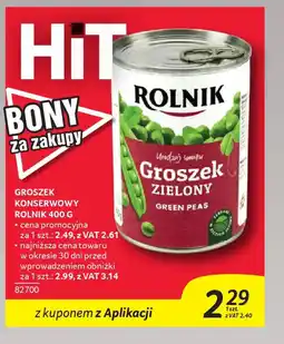 Selgros Groszek konserwowy rolnik oferta