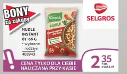 Selgros Nudle instant oferta
