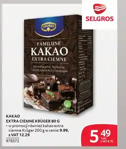 Selgros Kakao extra ciemne krüger oferta