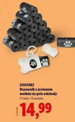 Lidl ZOOFARI Dozownik z zestawem worków na psie odchody oferta