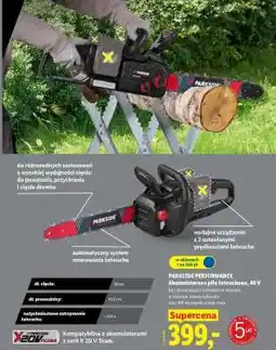 Lidl PARKSIDE PERFORMANCE Akumulátorová pila řetězová, 40 V oferta