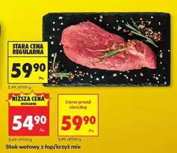 Biedronka Stek wołowy z łop/krzyż mix oferta