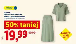 Lidl ESMARA Spódnica midi lub bluzka damska z bawełny muślinowej oferta