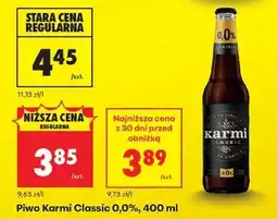 Biedronka Piwo Karmi Classic 0,0%, 400 ml oferta