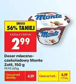 Biedronka Deser mleczno czekoladowy Monte Zott 150 g oferta