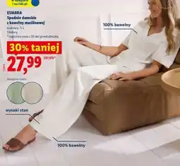 Lidl ESMARA Spodnie damskie z bawełny muślinowej oferta