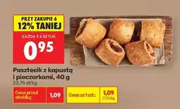 Biedronka Pasztecik z kapustą i pieczarkami , 40 g oferta