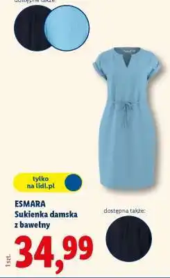 Lidl ESMARA Sukienka damska z bawełny oferta