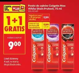 Biedronka Pasta do zębów Colgate Max White Stain Protect, 75 ml oferta