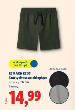 Lidl ESMARA KIDS Szorty dresowe chłopięce oferta