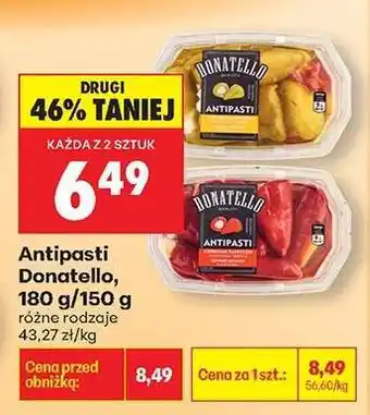 Biedronka Antipasti Donatello 180 g 150 g oferta