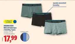 Lidl ESMARA KIDS Bokserki dziecięce z bawełną, 3 pary oferta