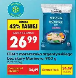 Biedronka Filet z morszczuka argentyńskiego bez skóry Marinero, 900 g oferta
