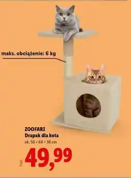 Lidl ZOOFARI Drapak dla kota oferta