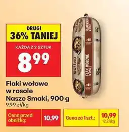 Biedronka Flaki wołowe w rosole Nasze Smaki, 900 g oferta