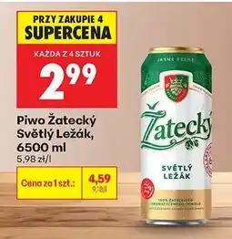 Biedronka Piwo Žatecký Světlý Ležák, 6500 ml oferta