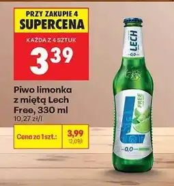 Biedronka Piwo limonka z miętą Lech Free, 330 ml oferta