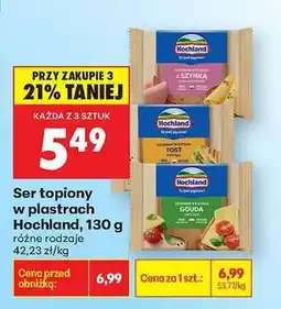 Biedronka Ser topiony w plastrach Hochland , 130 g oferta