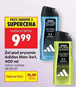 Biedronka Żel pod prysznic Adidas Men 3w1, 400 ml oferta