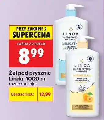 Biedronka Żel pod prysznic Linda, 1000 ml oferta