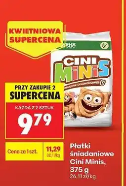 Biedronka Płatki śniadaniowe Cini Minis, 375 g oferta