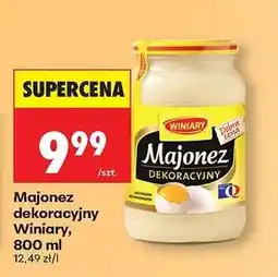 Biedronka Majonez dekoracyjny Winiary 800 ml oferta