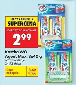 Biedronka Kostka WC Agent Max, 3x40 g oferta