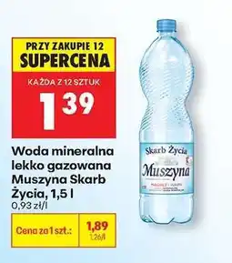Biedronka Woda mineralna lekko gazowana Muszyna Skarb Życia, 1,5 l oferta