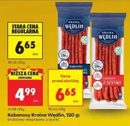 Biedronka Kabanosy Kraina Wędlin 120 g oferta